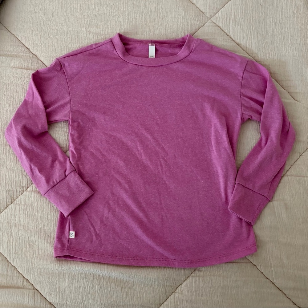 NWOT Childhoods Clothing Boxy Long Sleeve Tee Pink/purple